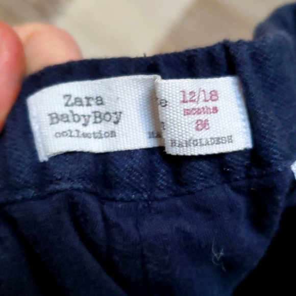 Zara Baby Jersey lined, wool blend fancy joggers / pants - Picture 3 of 5
